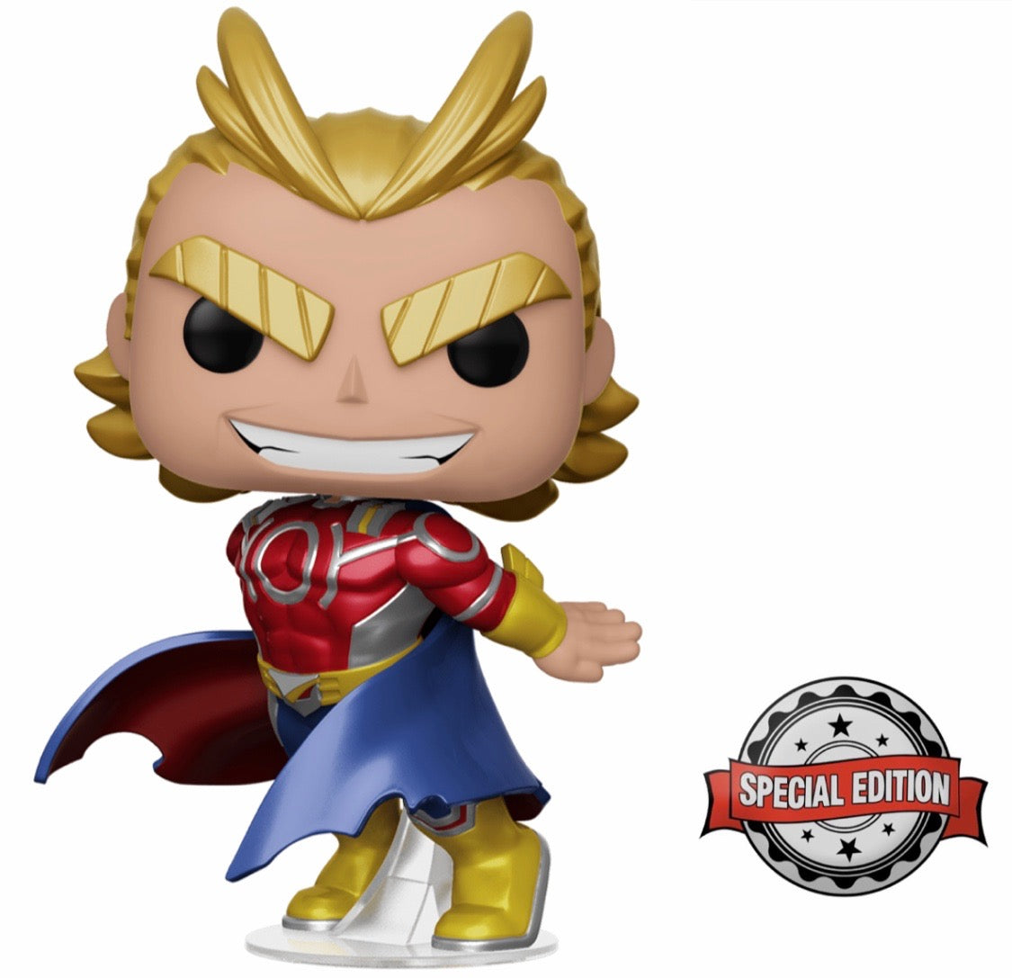 FU43822-IE Funko POP! My Hero Academia - Metallic All Might (Silver Age) Vinyl Figure Special Edition Exclusive [READ DESCRIPTION]