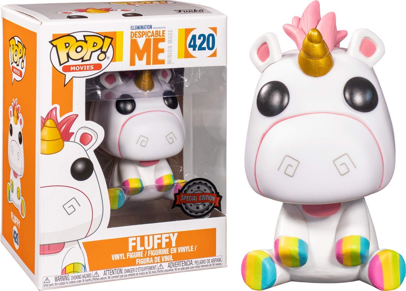 FU40986-IE Funko POP! Despicable Me - Fluffy Vinyl Figure #420 Special Edition Exclusive [READ DESCRIPTION]