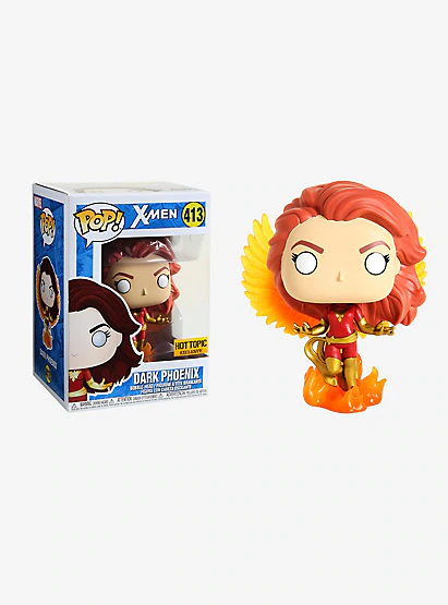 FU34250 Funko POP! X-Men - Dark Phoenix Vinyl Figure #413 Hot Topic Exclusive (NOT 100% MINT)