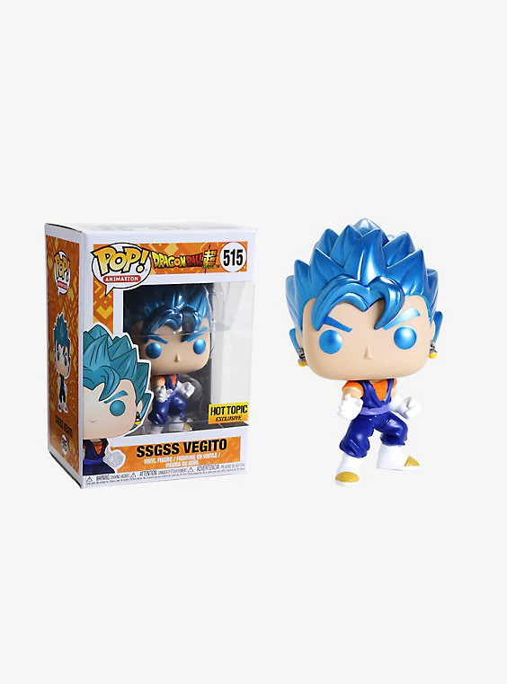 FU36532 Funko POP! Dragon Ball Super - SSGSS Vegito Vinyl Figure #515 Hot Topic Exclusive (NOT 100% MINT)