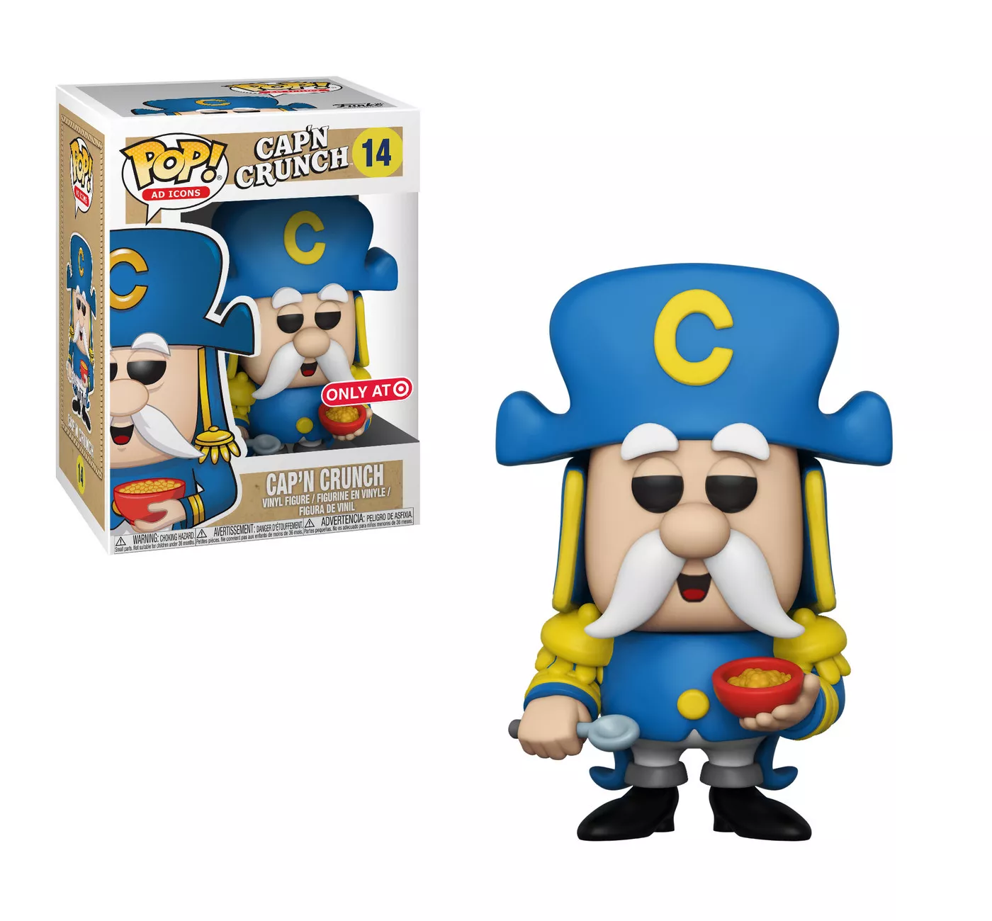 FU26439 Funko POP! Ad Icons - Cap'n Crunch (Target Exclusive) Vinyl Figure #14 Target Exclusive (NOT 100% MINT)