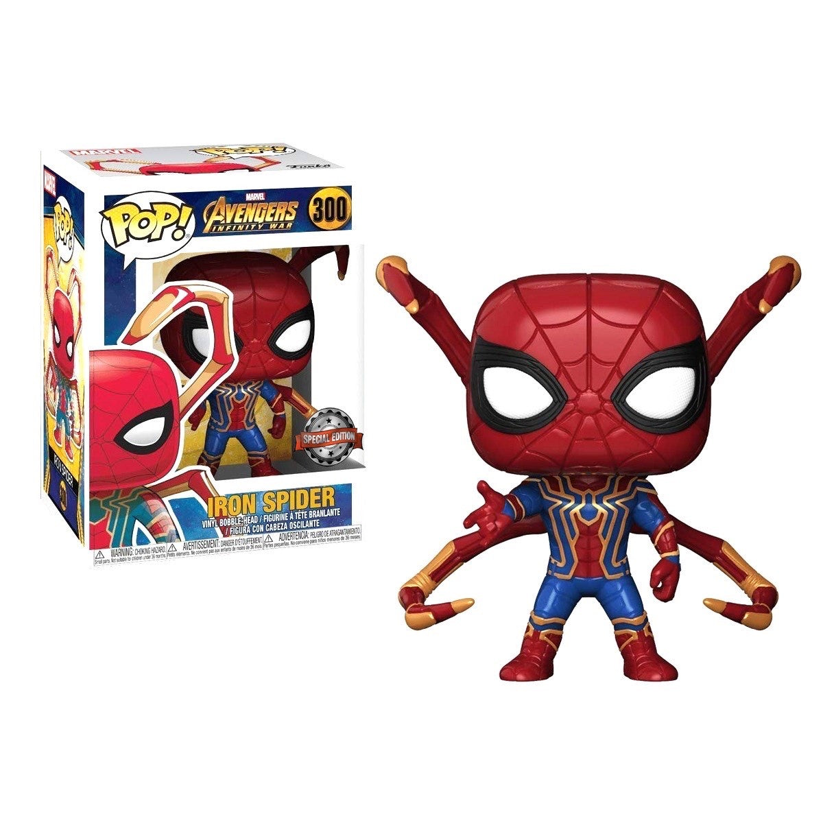 FU27296-IE Funko POP! Avengers: Infinity War - Iron Spider with Spider Legs Vinyl Figure #300 Special Edition Exclusive [READ DESCRIPTION]