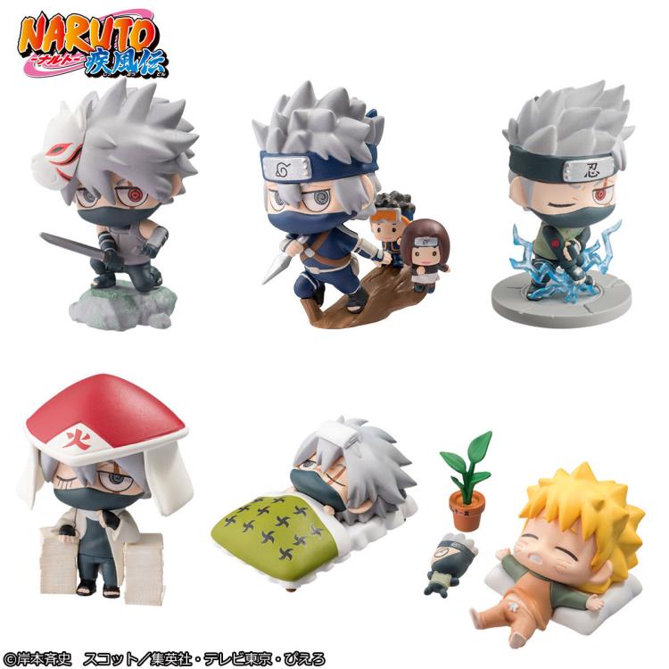 Megahouse Petit Chara Land: Naruto Shippuden - Kakashi Hatake Special Box of 6 Figures