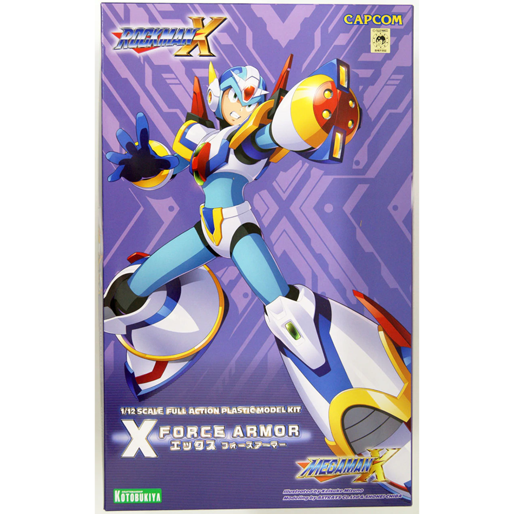 KOTOBUKIYA Plastic Model Kits: Mega Man X - Mega Man X (X4 Force Armor X) 1/12 Scale Model Kit