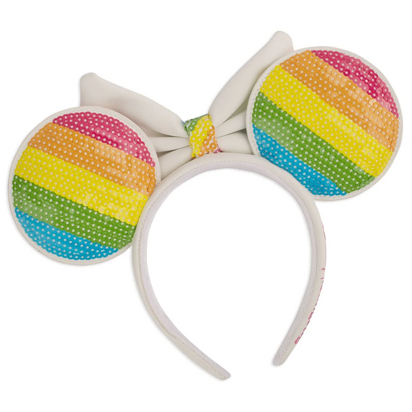 Loungefly: Disney - Sequin Rainbow Minnie Ears Headband