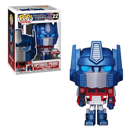 FU51729-IE Funko POP! Transformers - Optimus Prime (Metallic) Vinyl Figure #22 Special Edition Exclusive [READ DESCRIPTION]