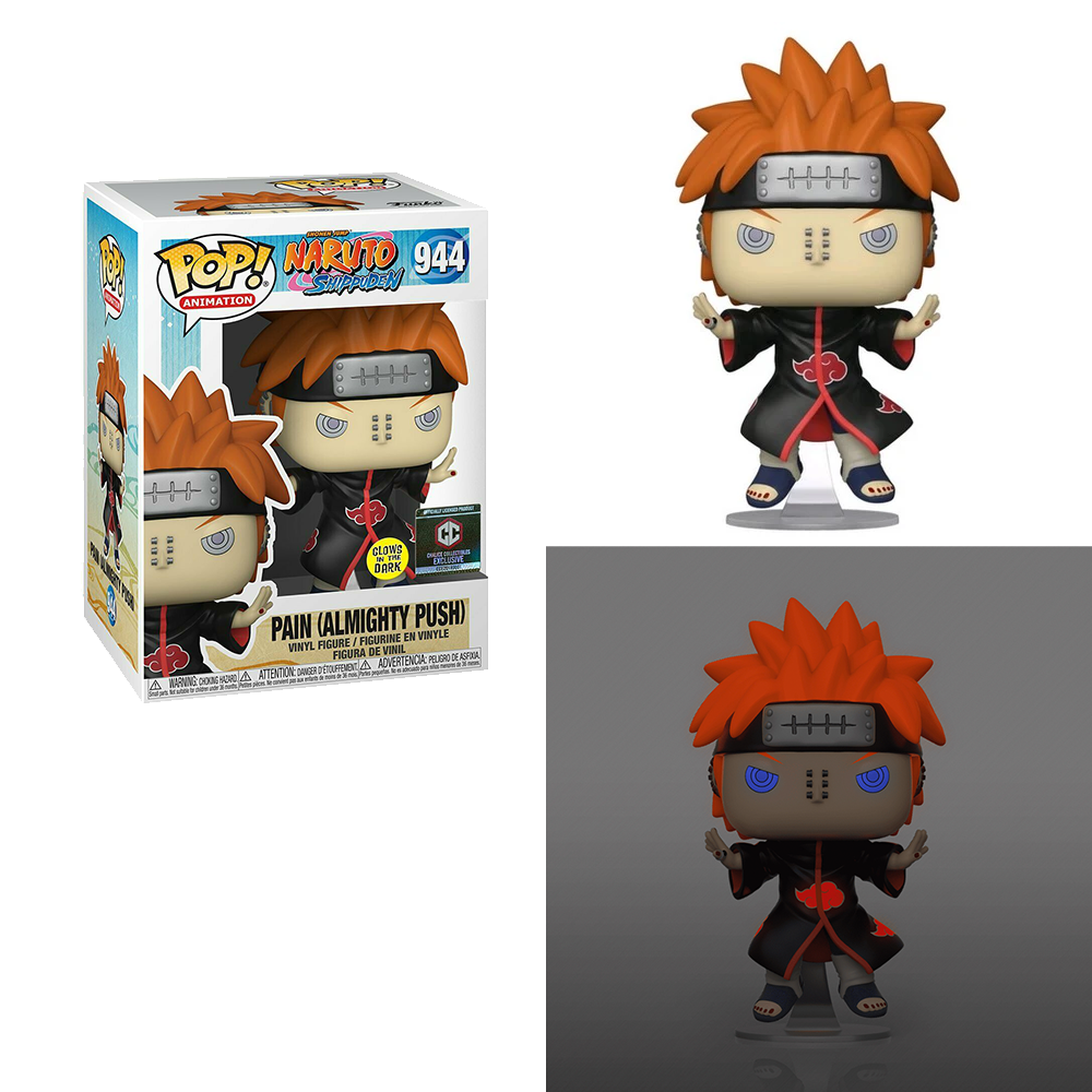 FU49682 Funko POP! Naruto Shippuden - Pain (Almighty Push) (Glow In The Dark) #944 Chalice Exclusive [READ DESCRIPTION]