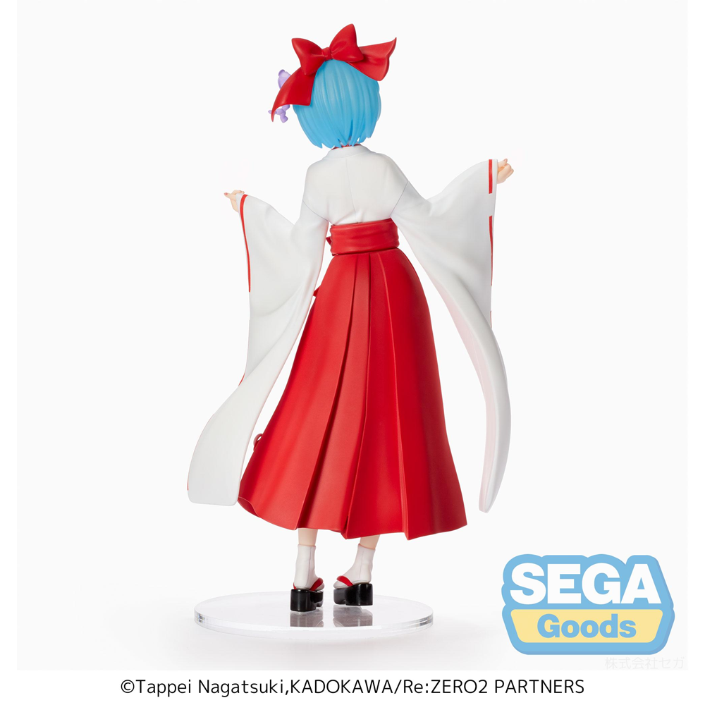 SEGA: Re:Zero Starting Life in Another World - Rem (Shrine Maiden Style) Super Premium Figure