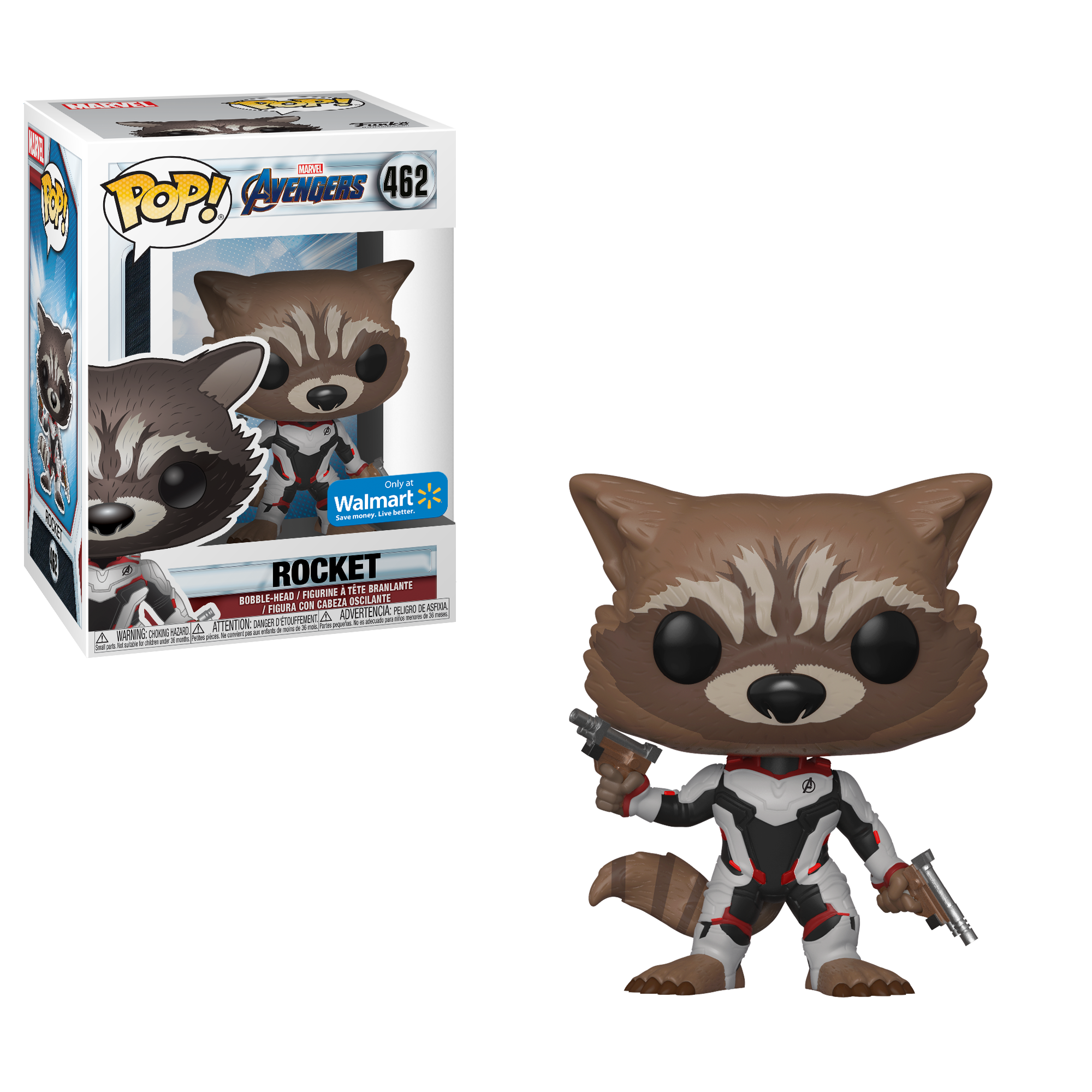 FU36668 Funko POP! Avengers: Endgame - Rocket Vinyl Figure #462 Walmart Exclusive (NOT 100% MINT)