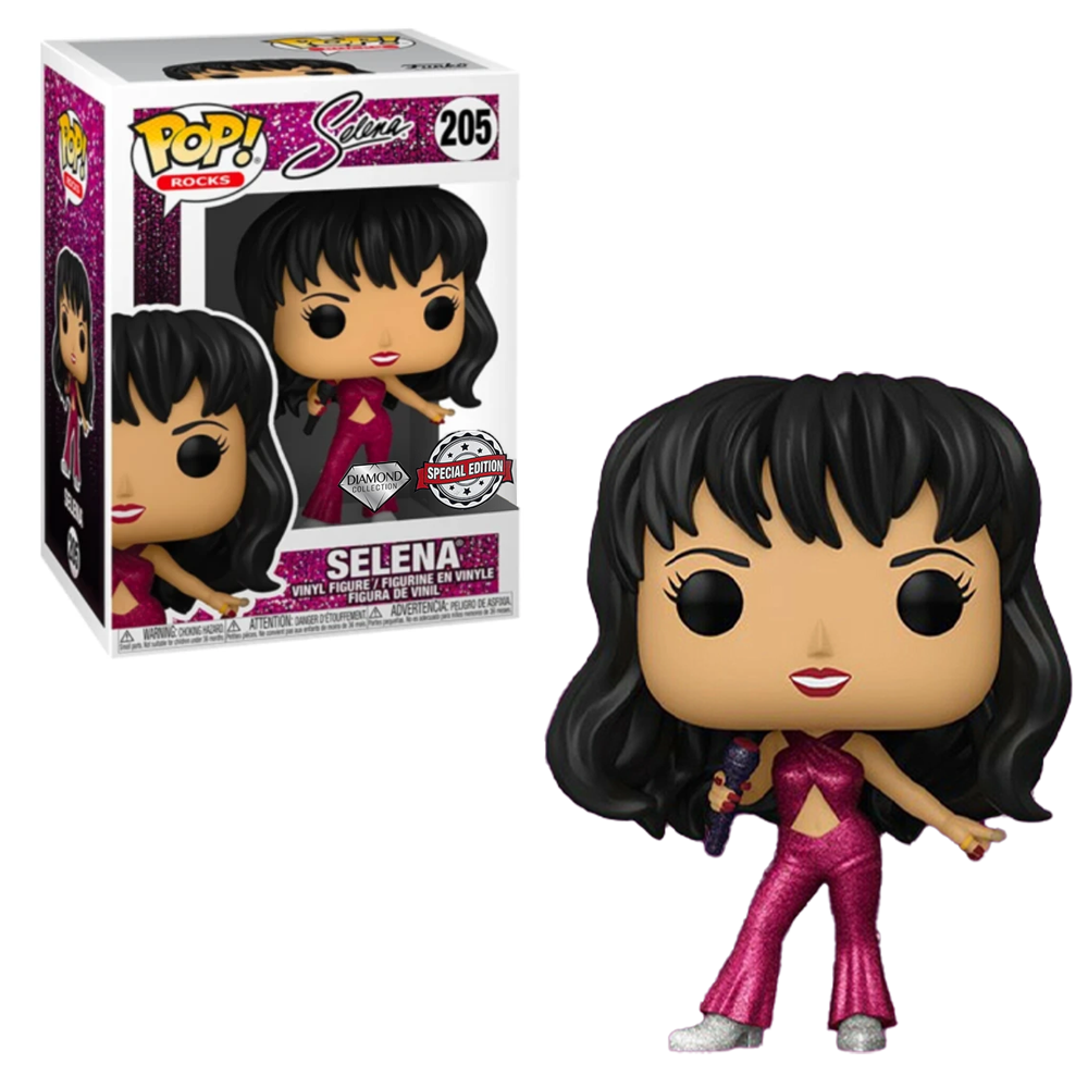 FU54621 Funko POP! Rocks: Selena - Selena (Burgundy Outfit)(Diamond Collection) Vinyl Figure #205 Special Edition Exclusive [READ DESCRIPTION]