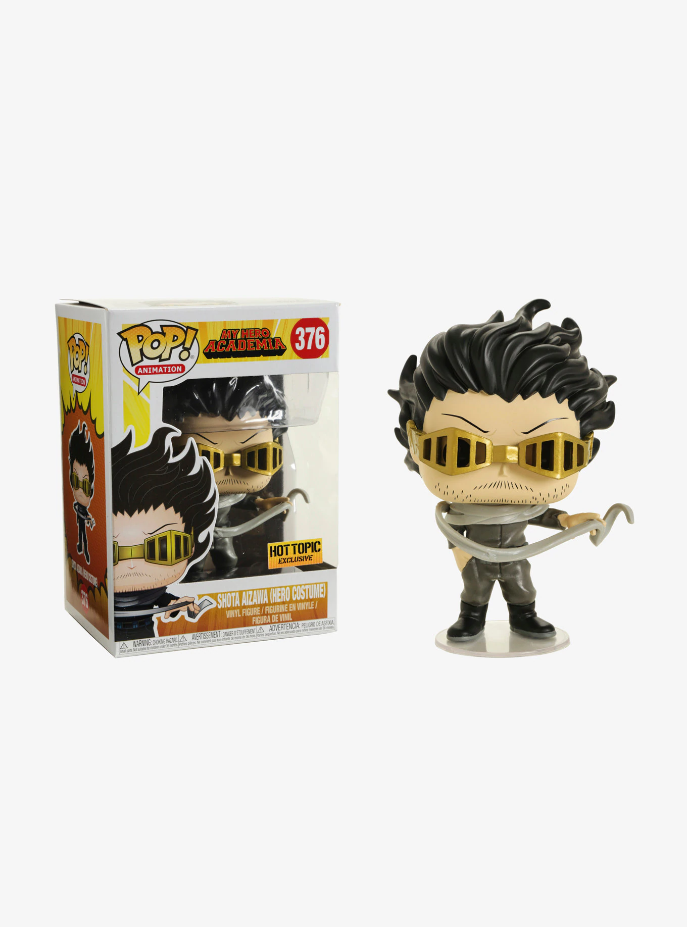 FU32285 Funko POP! My Hero Academia - Shota Aizawa (Hero Costume) Vinyl Figure #376 Hot Topic Exclusive (NOT 100% MINT)