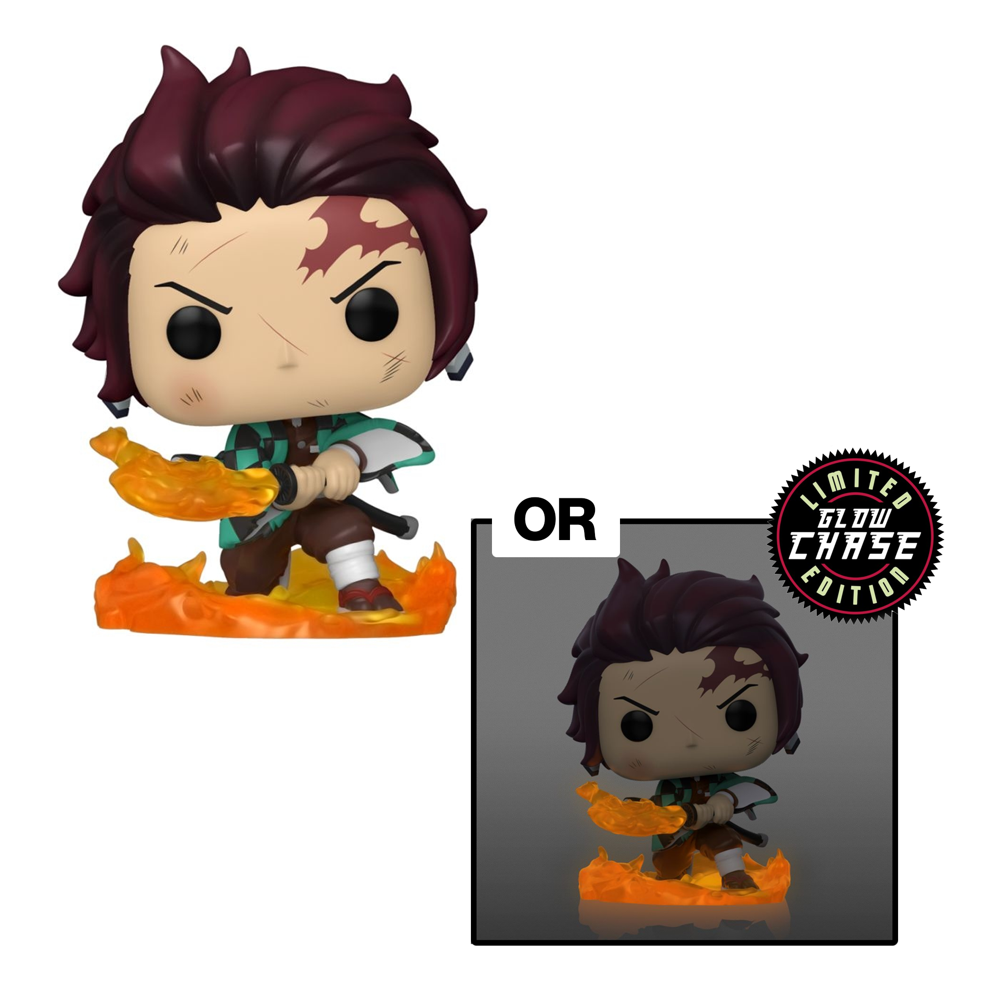 FU52265-IE Funko POP! Demon Slayer: Kimetsu no Yaiba - Tanjiro Kamado (Hinokami Kagura Dance) Vinyl Figure #874 Special Edition Exclusive